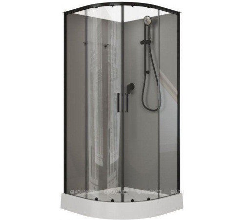 Душевая кабина Aquanet Passion EVO R 90 900x900 мм 1/4 круга BLACK Набор 2 00267257