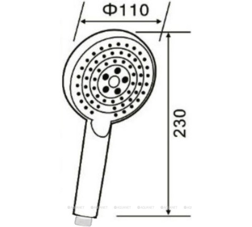 Душ ручной Orange O-Shower 110 мм 3 режима белый OS03W