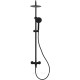 Душевая система Allen Brau ECLIPSE с верхним и ручным душем без излива черный матовый 5.E1006-31