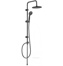 Душевая колонна Aquanet Passion R без смесителя черный матовый AF300-70-R-B