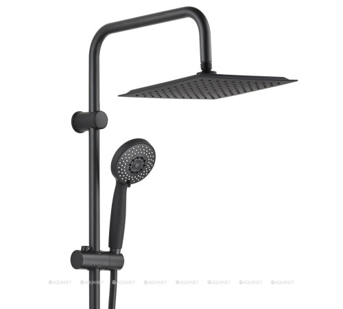 Душевая колонна Aquanet Passion S без смесителя черный матовый AF300-70-S-B
