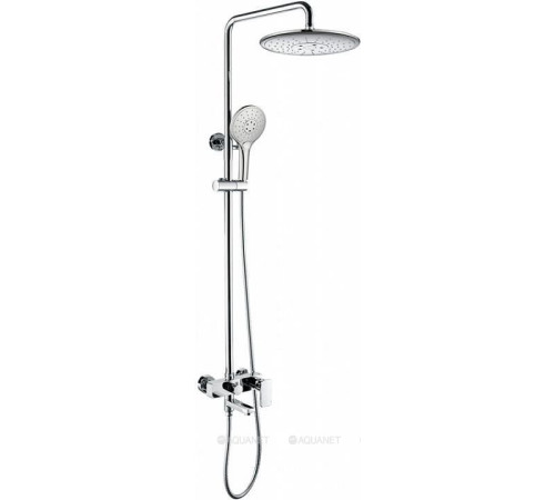 Душевая стойка со смесителем и поворотным изливом Bravat Riffle F6336370CP-A-RUS