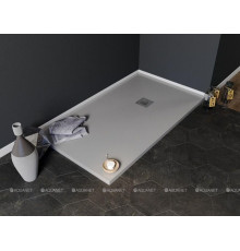Душевой поддон Aquanet Pleasure NEW 1600х800х30 мм серый камень без сифона 00258880