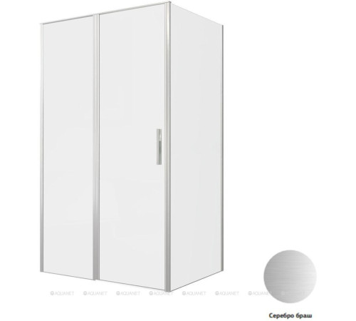 Душевое ограждение Allen Brau Priority 1200x900 мм 8 мм серебро браш 3.31032.BA/3.31044.BA