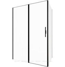 Душевое ограждение Allen Brau Priority 1400х800 мм 8 мм черный браш 3.31036.BBA/3.31042.BBA