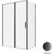 Душевое ограждение Allen Brau Priority 1400х800 мм 8 мм черный браш 3.31036.BBA/3.31042.BBA