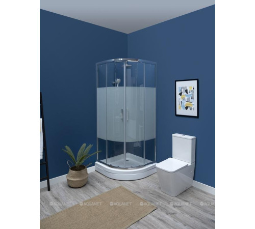 Душевое ограждение Aquanet Practic 900х900 мм хром полоска 6 мм AE10-Q-90x90U-CP