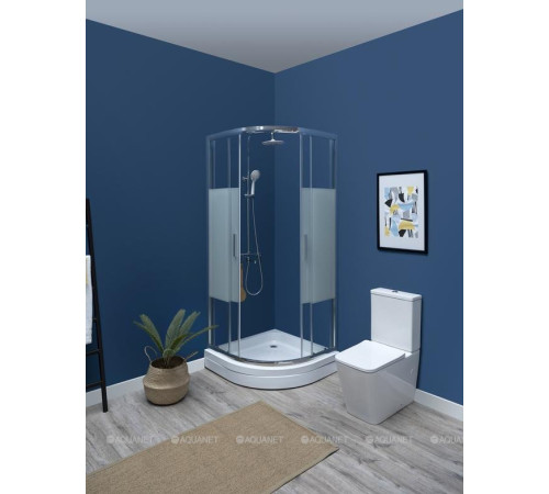 Душевое ограждение Aquanet Practic 900х900 мм хром полоска 6 мм AE10-Q-90x90U-CP