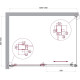 Душевой уголок BelBagno LUCE-AH-1-130/100-C-Cr 130x100 см хром прозрачное стекло LUCE-AH-1-130/100-C-Cr