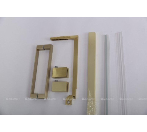 Душевой уголок Cezares Slider 90-100x100-110 см прозрачное стекло брашированное золото SLIDER-AH-2-90/100-100/110-C-BORO