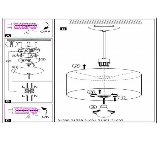 Подвесной светильник Eglo ПРОМО Maserlo 31602