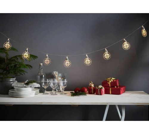 Гирлянда Нить Eglo Ornament 10LED на батарейках 411112