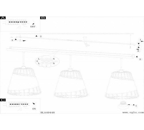 Подвесной светильник Eglo Austell 49448