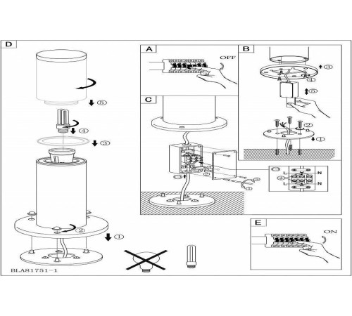 Наземный низкий светильник Eglo ПРОМО Helsinki 81751