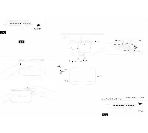 Накладной светильник Eglo ПРОМО Polasso 94504
