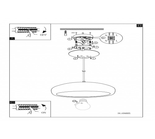 Подвесной светильник Eglo Mogano 1 94605