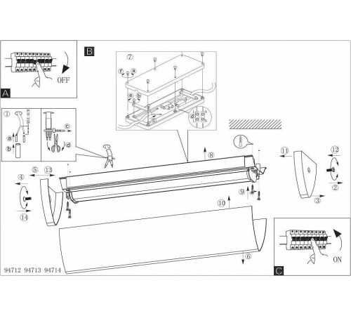 Накладной светильник Eglo ПРОМО Gita 2 94713
