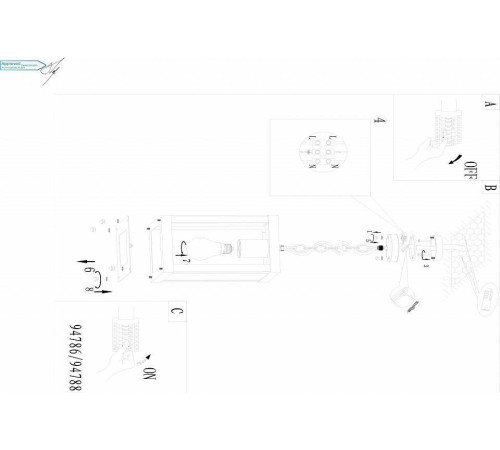 Подвесной светильник Eglo Alamonte 1 94788