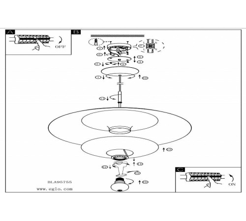 Подвесной светильник Eglo Nuvano 95755