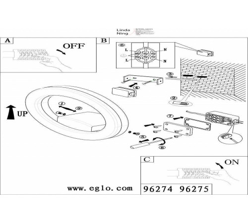 Светильник на штанге Eglo ПРОМО Emollio 96274
