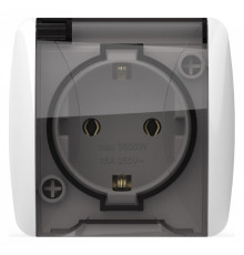 Розетка с заземлением с крышкой Elbi Eleсtriс Alsu 7 504-010215-218