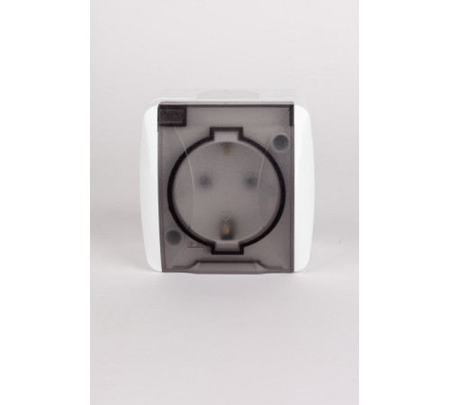 Розетка с заземлением с крышкой Elbi Eleсtriс Alsu 7 504-010215-218