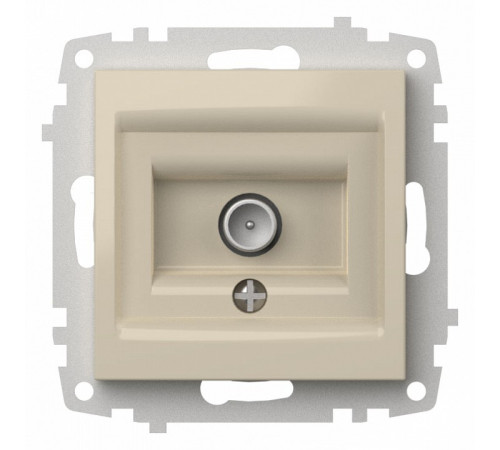 ТВ-розетка проходная без рамки Elbi Eleсtriс Zena Vega 609-010300-272