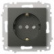 Розетка с заземлением и со шторкой, без рамки Elbi Eleсtriс Zena Vega 609-011100-243