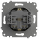 Розетка с заземлением и со шторкой, без рамки Elbi Eleсtriс Zena Vega 609-011100-243