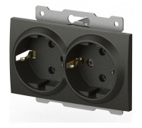Розетка двойная с заземлением, без рамки Elbi Eleсtriс Zena Vega 609-011100-907