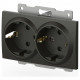 Розетка двойная с заземлением, без рамки Elbi Eleсtriс Zena Vega 609-011100-907