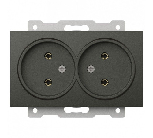 Розетка двойная без заземления, без рамки Elbi Eleсtriс Zena Vega 609-011100-908