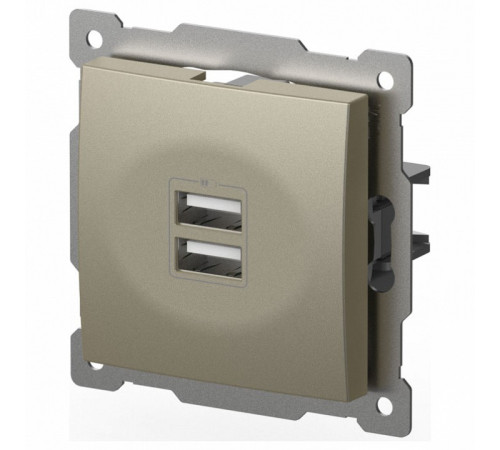 Розетка 2хUSB type A без рамки Elbi Eleсtriс Zena Vega 609-011400-143