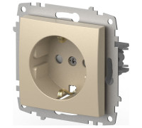 Розетка с заземлением и со шторкой, без рамки Elbi Eleсtriс Zena Vega 609-012500-243