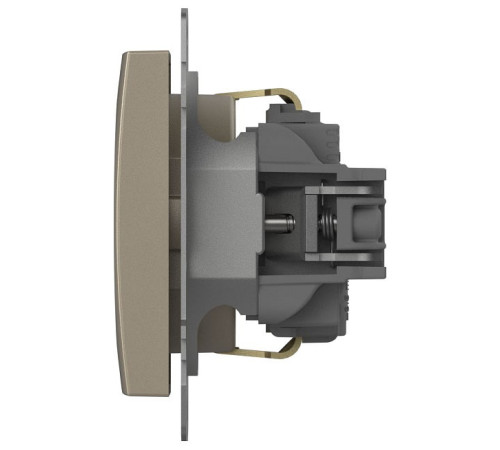 Розетка с заземлением и со шторкой, без рамки Elbi Eleсtriс Zena Vega 609-012500-243
