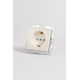 Розетка с заземлением и со шторкой, без рамки Elbi Eleсtriс Zena Vega 609-012500-243