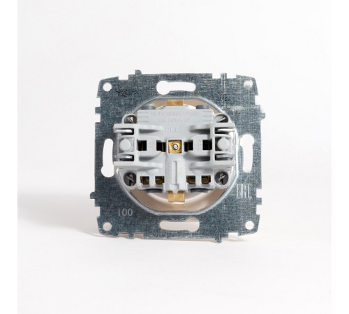 Розетка с заземлением и со шторкой, без рамки Elbi Eleсtriс Zena Vega 609-012500-243