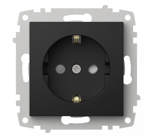 Розетка с заземлением и со шторкой, без рамки Elbi Eleсtriс Zena Vega 609-014800-243