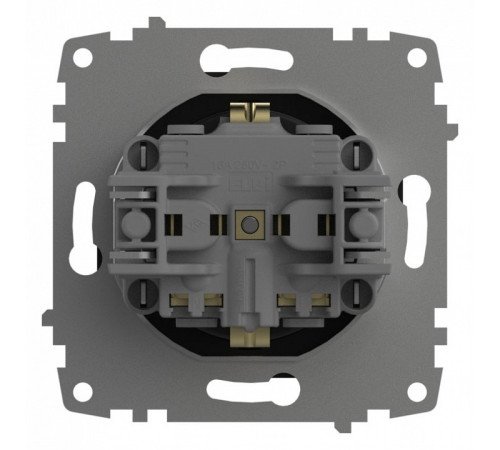 Розетка с заземлением и со шторкой, без рамки Elbi Eleсtriс Zena Vega 609-014800-243