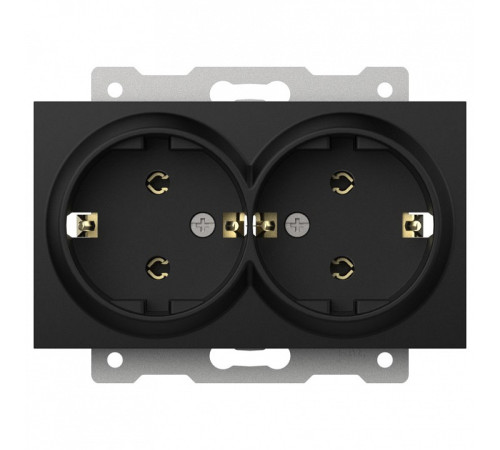 Розетка двойная с заземлением, без рамки Elbi Eleсtriс Zena Vega 609-014800-907