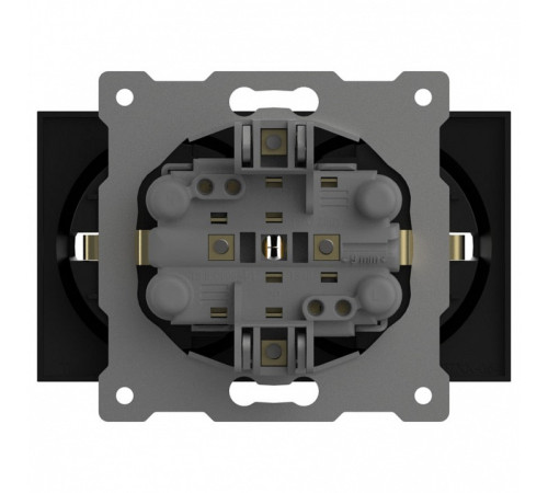 Розетка двойная с заземлением, без рамки Elbi Eleсtriс Zena Vega 609-014800-907