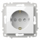 Розетка с заземлением и со шторкой, без рамки Elbi Eleсtriс Zena Vega 609-015600-243