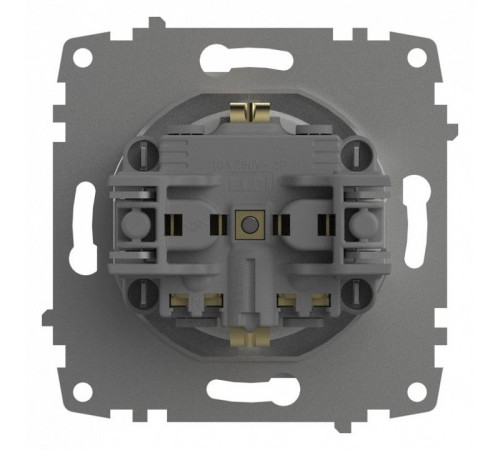 Розетка с заземлением и со шторкой, без рамки Elbi Eleсtriс Zena Vega 609-015600-243