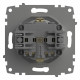 Розетка с заземлением и со шторкой, без рамки Elbi Eleсtriс Zena Vega 609-015600-243