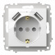 Розетка с заземлением и со шторкой и 2хUSB type A, без рамки Elbi Eleсtriс Zena Vega 609-015600-317