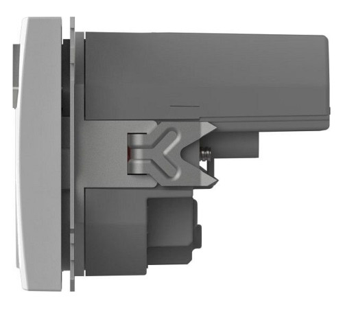 Розетка с заземлением и со шторкой и 2хUSB type A, без рамки Elbi Eleсtriс Zena Vega 609-015600-317