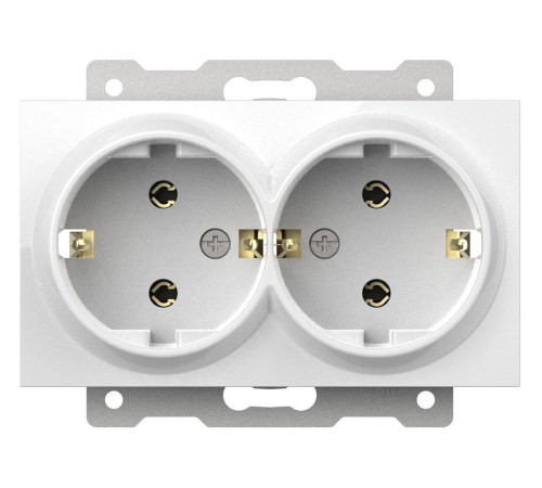 Розетка двойная с заземлением, без рамки Elbi Eleсtriс Zena Vega 609-015600-907
