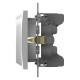 Розетка двойная с заземлением, без рамки Elbi Eleсtriс Zena Vega 609-015600-907