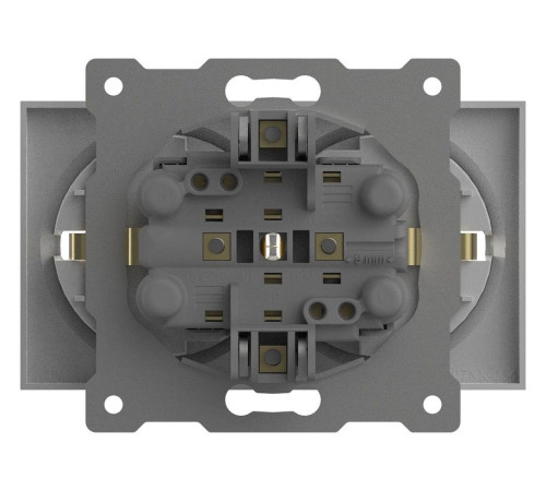 Розетка двойная с заземлением, без рамки Elbi Eleсtriс Zena Vega 609-015600-907