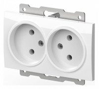 Розетка двойная без заземления, без рамки Elbi Eleсtriс Zena Vega 609-015600-908
